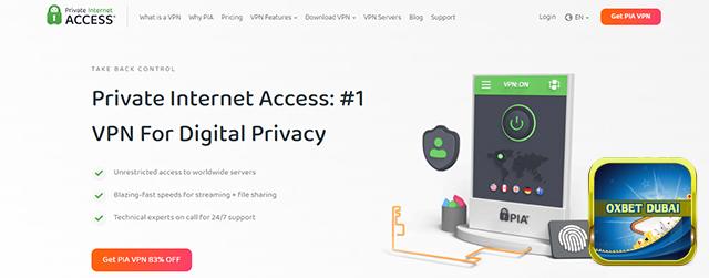 Truy cập vào website chính thức của Private Internet Access